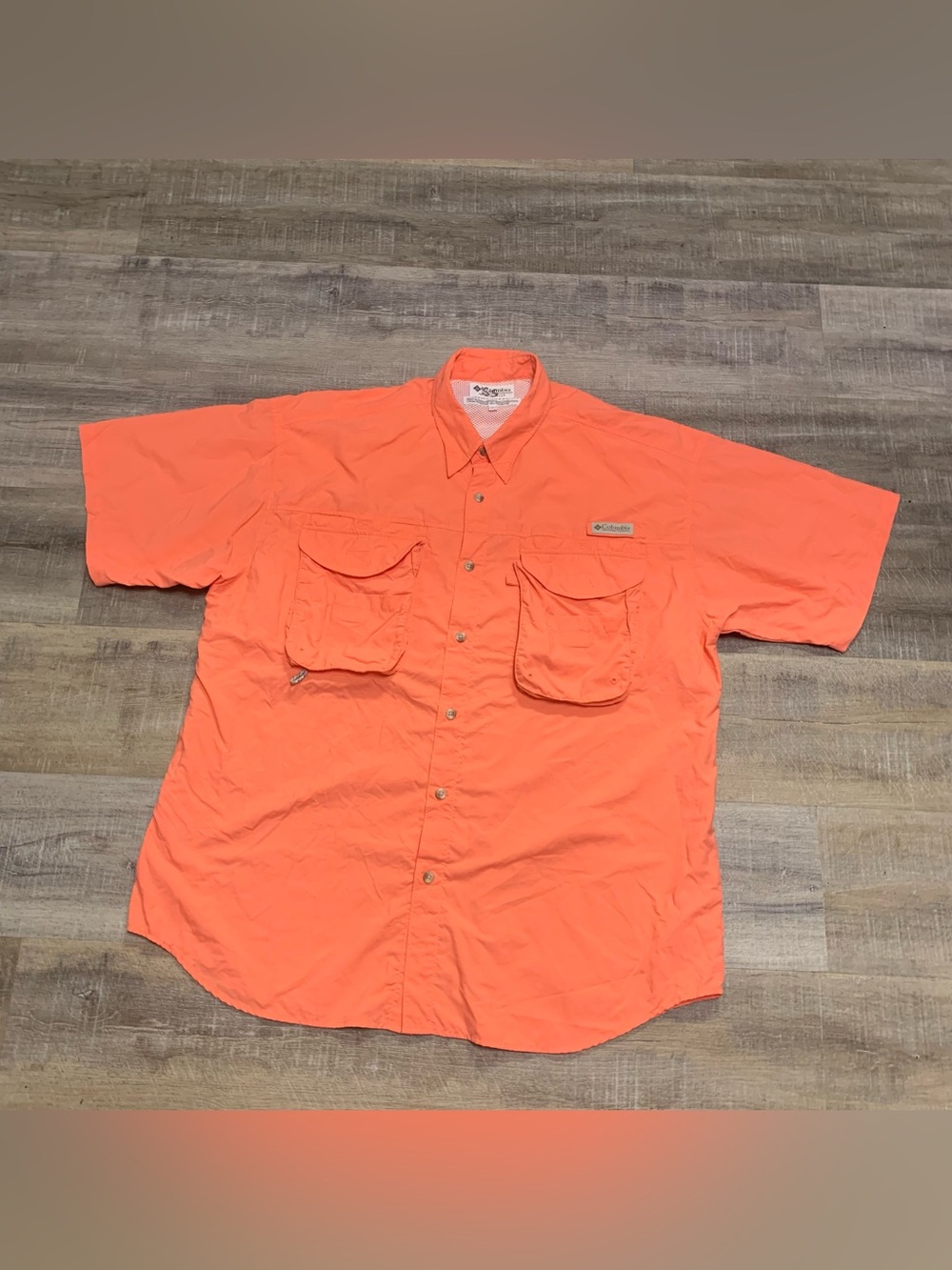 Columbia PFG Vented Fishing Outdoor Shirt Button Up Mens Large